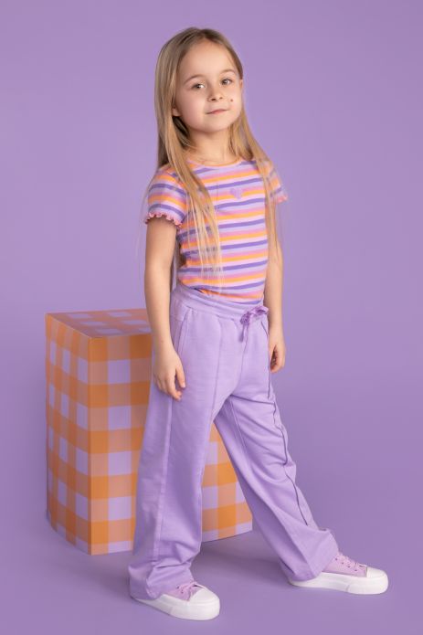 Штани трикотажні фіолетові типу culotte 2