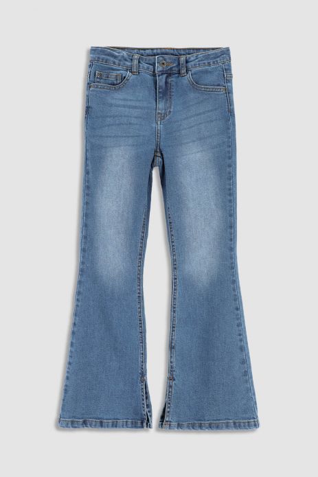 Штани джинсові темно-сині,FLARE LEG 2