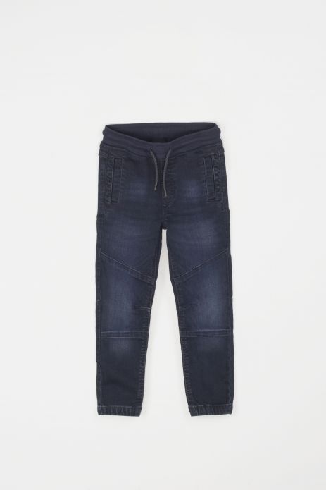 Штани джинсові темно-сині  з манжетами JOGGER